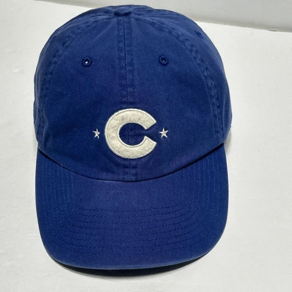 Chicago Cubs Youth/Kids Blue Hat Fitted Ball Cap Baseball Sz Medium